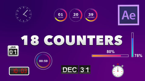 18 After Effects Countdown and Counters
