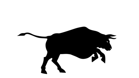 2D Bull Animal Run Animation