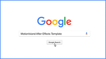 Google Search After Effects Template Project