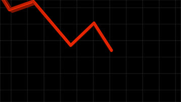 Stock Market Down Trend Red Line Animation