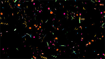 Confetti Video Footage Animation