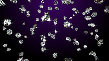 Falling Diamonds with Alpha Channel