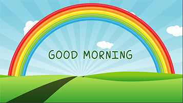 Vibrant Rainbow 4K Animation Template for Kids - Customizable After Effects Background