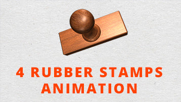 4 Rubber Stamps After Effects Animation