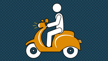 Vespa Motocycle Stick