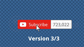 Youtube Subscribe Button Animation Counter