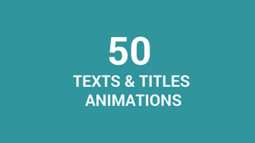 50 Texts Animations - for Premiere and After Effects