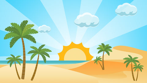 Beach Background Animation Template For Kids