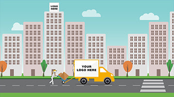 Business Moving Relocation After Effects Animation
