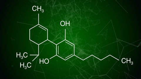 Cannabis CBD Molecular Formula Animation