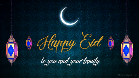 Happy Eid Ramadan Greeting Card