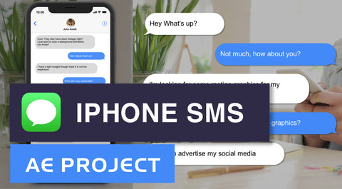 IOS iPhone text message - After Effects Template Project