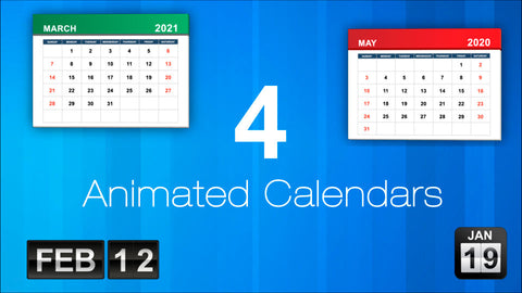 4 Animated Calendar Time-lapse
