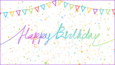 Happy Birthday Line Art After Effects Template