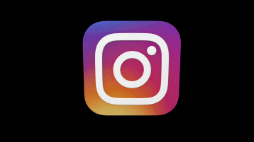 Instagram Logo 3D Animation loop
