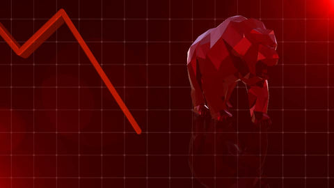 Stock Market Crash Background Animation