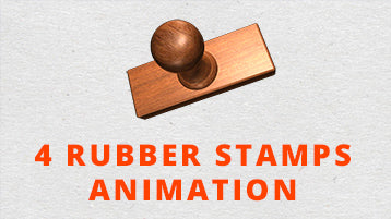 4 Rubber Stamps After Effects Animation 