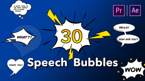 30 Speech Bubbles in After Effects and Premiere Pro