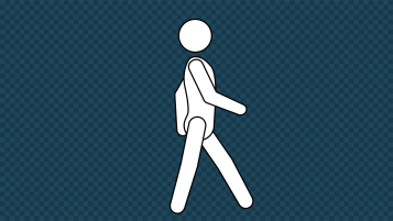 Stick Figure Male Walk Cycle